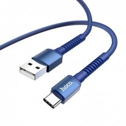 Καλώδιο σύνδεσης Hoco X71 Especial 3A USB σε USB-C με Εύκαμπτο Βύσμα και Braided Καλώδιο Μπλέ 1m