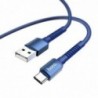 Καλώδιο σύνδεσης Hoco X71 Especial 3A USB σε USB-C με Εύκαμπτο Βύσμα και Braided Καλώδιο Μπλέ 1m