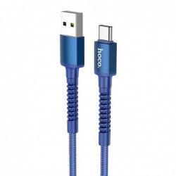 Καλώδιο σύνδεσης Hoco X71 Especial 3A USB σε USB-C με Εύκαμπτο Βύσμα και Braided Καλώδιο Μπλέ 1m
