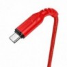 Καλώδιο σύνδεσης Hoco X59 Victory USB σε USB-C 2.4A με Εύκαμπτο Βύσμα και Braided Καλώδιο Κόκκινο 1m