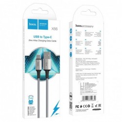 Καλώδιο σύνδεσης Hoco X66 Howdy USB σε USB-C 2.4A Γκρι 1m