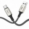 Καλώδιο σύνδεσης Hoco X66 Howdy USB σε USB-C 2.4A Γκρι 1m