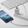 Καλώδιο σύνδεσης Κορδόνι Hoco U49 USB σε USB-C με Ενισχυμένες Μεταλλικές Επαφές 1.2m Λευκό