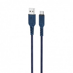Καλώδιο σύνδεσης Hoco X59 Victory USB σε USB-C 2.4A με Εύκαμπτο Βύσμα και Braided Καλώδιο Μπλέ 1m