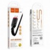 Καλώδιο σύνδεσης Hoco X59 Victory USB σε Micro USB 2.4A με Εύκαμπτο Βύσμα και Braided Καλώδιο Μαύρο 1m