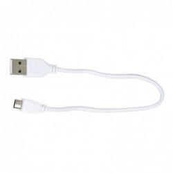 Καλώδιο σύνδεσης Ancus USB σε Micro USB 20 cm Λευκό