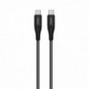 Καλώδιο σύνδεσης Energizer Metal & Braided Nylon Cable  USB-C σε USB-C 100W 2m  Μαύρο