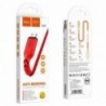 Καλώδιο σύνδεσης Hoco X59 Victory USB σε Micro USB 2.4A με Εύκαμπτο Βύσμα και Braided Καλώδιο Κόκκινο 1m