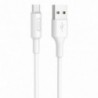 Καλώδιο σύνδεσης Hoco X25 USB σε Micro USB Fast Charging 2.0A Λευκό 1m