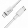 Καλώδιο σύνδεσης Κορδόνι Hoco X56 New Original USB-C σε Lightning 3.0A PD 20W Λευκό 1m