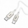 Καλώδιο σύνδεσης Hoco X66 Howdy PD 60W USB-C σε USB-C 3.0A 1m Λευκό