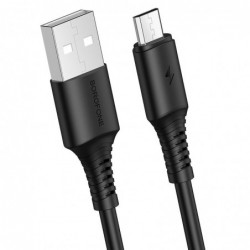 Καλώδιο σύνδεσης Borofone BX47 Coolway USB σε Micro-USB 2.4A 1μ Μαύρο