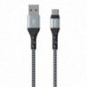 Καλώδιο σύνδεσης Energizer Metal / Braided Nylon σε USB-C 2m Ασημί