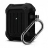 Θήκη Σιλικόνης Spigen Tough Armor Apple AirPods με Γάντζο Μαύρο