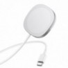 Ασύρματος Φορτιστής Hoco CW35 Core Magnetic Magsafe 7.5W με καλώδιο USB-C 1m Ασημί