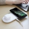 Επιτραπέζια Βάση Ασύρματης Φόρτισης Hoco CW23 Dual Power Fast Charger Με Δυνατότητα Φόρτισης Δυο Συσκευών Λευκό