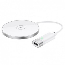 Επιτραπέζια Βάση Ασύρματης Φόρτισης Hoco CW31 Starfall Magnetic 7.5W 12V/1.5A Ασημί