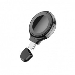 Ασύρματος Φορτιστής Hoco CW36 για iWatch 6/5/4/3/2/1/SE USB-C 5V/0.4A 2W Μαύρο