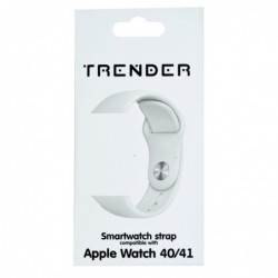Ανταλλακτικό Λουράκι Trender TR-ASL41BWH Σιλικόνης για Apple Watch 40/41mm Λευκό