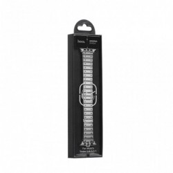 Watchband Hoco WB07 Precious 42/44mm από ανοξείδωτο ατσάλι για Apple Watch series 4/3/2/1 Ασημί