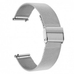 Ανταλλακτικό Λουράκι Ancus Wear με Μαγνητικό Κλίπ 20mm Stainless Steel Ασημί