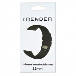 Ανταλλακτικό Λουράκι Trender TR-SPP22DGR Sport Plain 22mm Σκούρο Πράσινο
