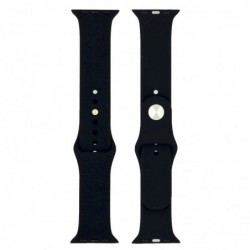 Watchband Goospery Silicone 42mm για Apple Watch series 4/3/2/1 Μαύρο
