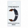 Ανταλλακτικό Λουράκι Trender TR-GL22BK Δερμάτινο 22mm Μαύρο