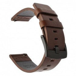 Ανταλλακτικό Λουράκι Trender TR-GLP22BW Leather Plain 22mm Καφέ