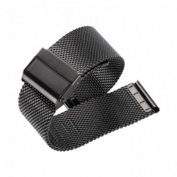 Ανταλλακτικό Λουράκι Trender TR-ST22BK Steel 22mm Μαύρο