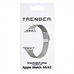 Ανταλλακτικό Λουράκι Trender TR-AST45SL Apple Steel 44/45mm Ασημί