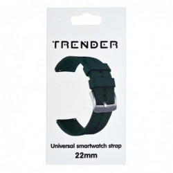 Ανταλλακτικό Λουράκι Trender TR-SL22DGR Σιλικόνης 22mm Σκούρο Πράσινο