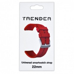 Ανταλλακτικό Λουράκι Trender TR-SL22RD Σιλικόνης 22mm Κόκκινο