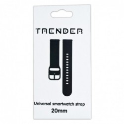 Ανταλλακτικό Λουράκι Trender TR-SP20BK Sport 20mm Μαύρο