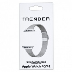 Ανταλλακτικό Λουράκι Trender TR-AST41SL Apple Steel 40/41mm Ασημί