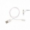 Φορτιστής Ancus Wear 2 pin - 7.62mm για Smartwatch και Smartband Λευκό