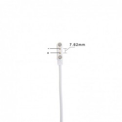 Φορτιστής Ancus Wear 2 pin - 7.62mm για Smartwatch και Smartband Λευκό