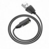 Φορτιστής Hoco για Y2 Smart watch 2 pin 5V/0.15A 0.6μ  Μαύρο
