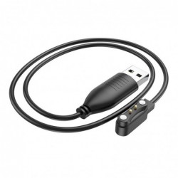 Φορτιστής Hoco για Y5/Y6/Y7 Smart watch 2 pin 0.6μ  Μαύρο