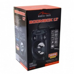 Φορητό Ηχείο Bluetooth Media-Tech Boombox LT MT3155 300W, με Ενσωματωμένο Ραδιόφωνο, Micro SD Card, AUX, MP3, USB Ισχύς music po