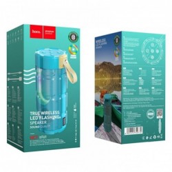 Φορητό Ηχείο Wireless Hoco HC7 Pleasant Sports Μπλέ V5.0 TWS 2x5W, 2400mAh, Μικρόφωνο, FM, USB & AUX θύρα και Micro SD