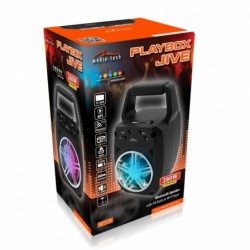 Φορητό Ηχείο Bluetooth Media-Tech Playbox Jive MT3170 5W, AUX-IN, 3.5mm, BT 5.0, USB, Micro SD, Ραδιόφωνο, Πολύχρωμο Φωτισμό