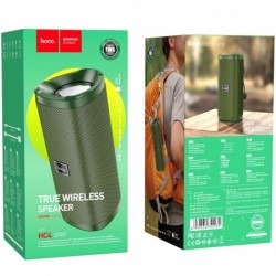 Φορητό Ηχείο Wireless Hoco HC4 Bella TWS Πράσινο V5.0 2X5W, FM, USB & AUX θύρα, Micro SD