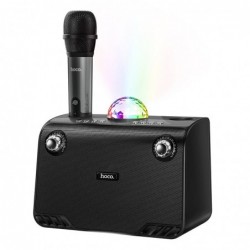 Φορητό Ηχείο Wireless Hoco BS41 Karaoke  Μαύρο V5.0 20W, 2400mAh, USB & AUX θύρα και Micro SD με Ασύρματο Μικρόφωνο