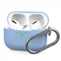 Θήκη Σιλικόνης AhaStyle PT-P1 Apple AirPods Pro Premium με Γάντζο Γαλάζιο