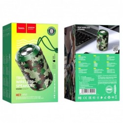Φορητό Ηχείο Wireless Hoco HC1 Trendy Sound TWS Πράσινο Παραλλαγής V5.0 5W, 1200mAh, IPX5, Μικρόφωνο, FM, USB & AUX θύρα και Mic