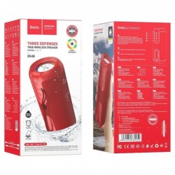 Φορητό Ηχείο Wireless Hoco BS48 Artistic sports Κόκκινο IPX5 V5.1 TWS 2x5W, 1200mAh, Μικρόφωνο, FM, USB & AUX θύρα και Micro SD