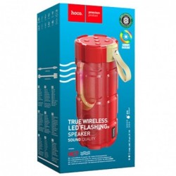 Φορητό Ηχείο Wireless Hoco HC7 Pleasant Sports Κόκκινο V5.0 TWS 2x5W, 2400mAh, Μικρόφωνο, FM, USB & AUX θύρα και Micro SD