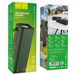 Φορητό Ηχείο Wireless Hoco HC3 BounceTWS Σκούρο Πράσινο V5.0 2X5W, 2400mAh, IPX4, Μικρόφωνο, FM, USB & AUX θύρα, Micro SD