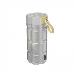 Φορητό Ηχείο Wireless Hoco HC7 Pleasant Sports Γκρι V5.0 TWS 2x5W, 2400mAh, Μικρόφωνο, FM, USB & AUX θύρα και Micro SD
